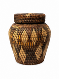 Hand-Woven Lidded Storage Jar