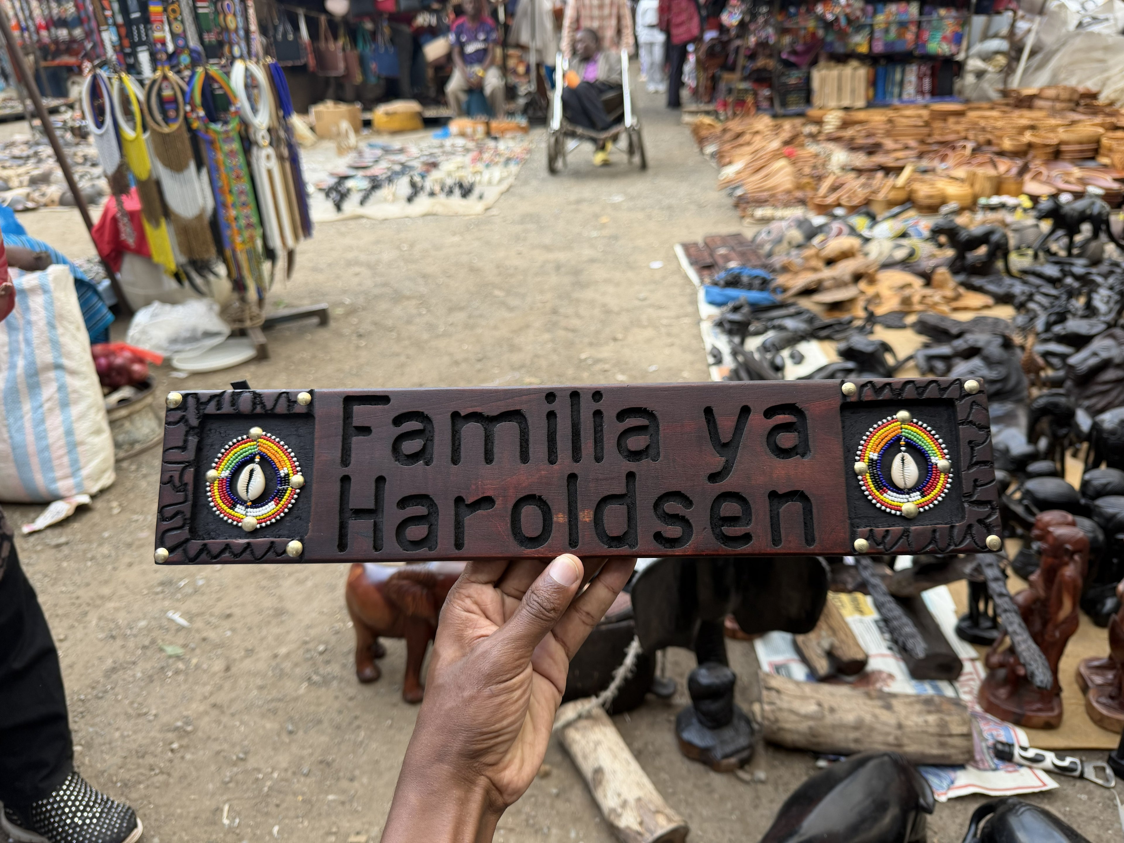 Hand-Carved Swahili Word Plaque (Custom)