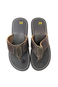 Brown Leather Thong Sandals