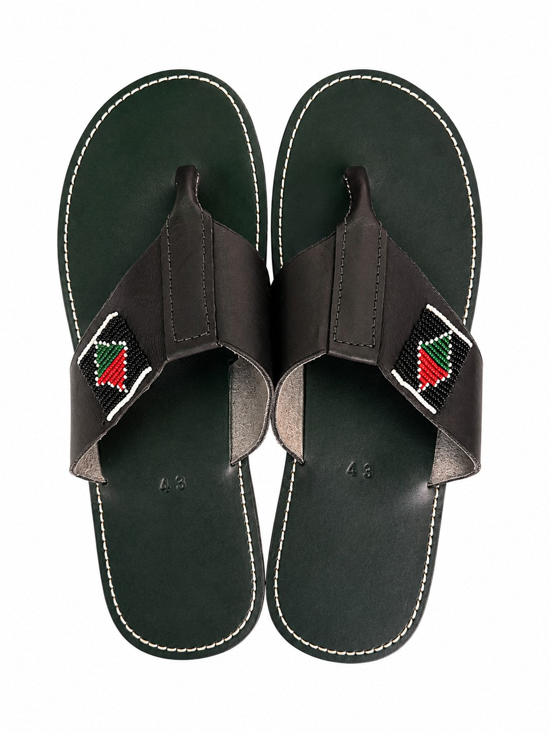 Maasai Beaded Leather Sandals