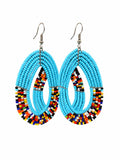 Beaded Hoop Earrings