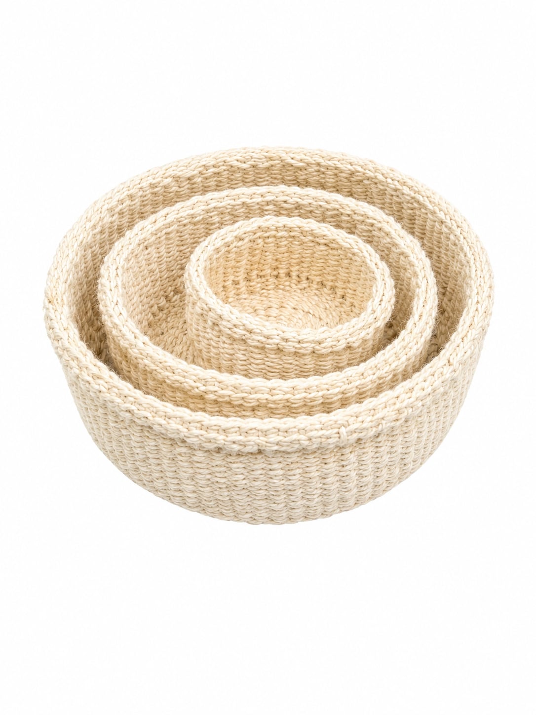 Nested Sisal Bowl Set (3-Piece)