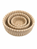 Two-Tone Nested Sisal Bowl Set (3-Piece)