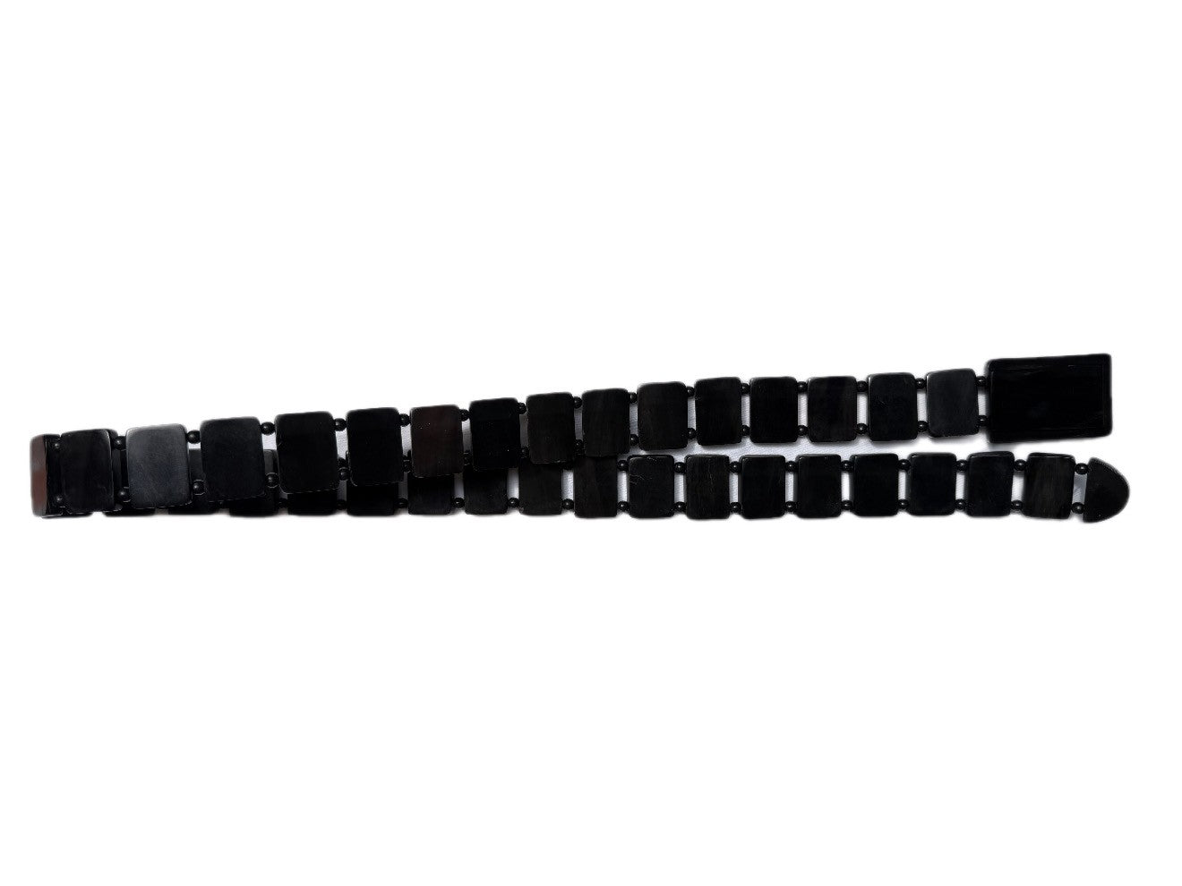 Classic Black Polished Horn Belt