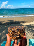 Hand-Woven Small Lidded Basket