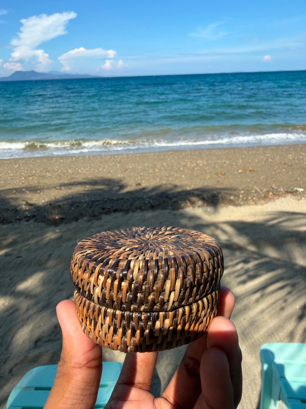 Hand-Woven Small Lidded Basket